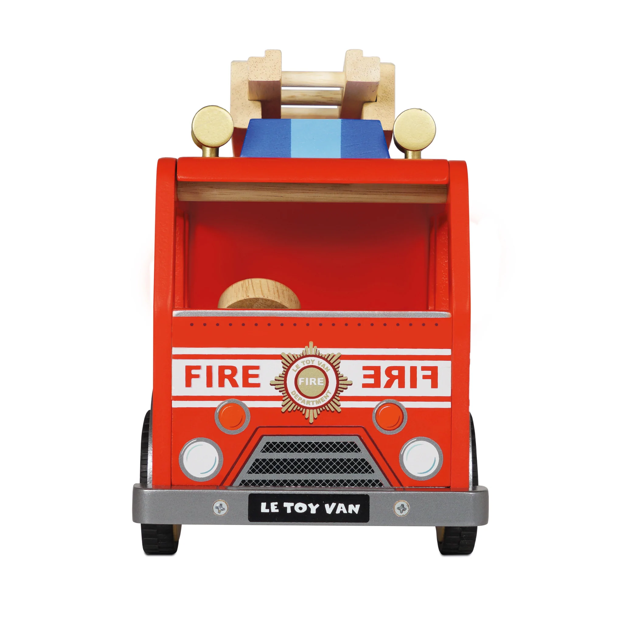 RescueRider – Wooden Fire Engine Toy for Kids Ages 18m+ – Sparks Imaginative Play and Motor Development