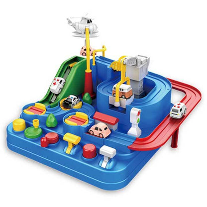 AdventureWheels - Car Adventure 2 in 1 Runway Toy Set