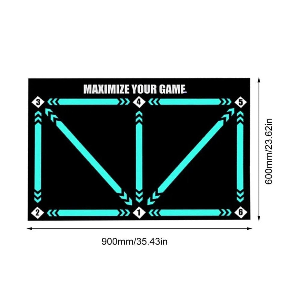 SoccerMaster-Foldable, non-slip dribble mat for all surfaces