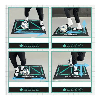 SoccerMaster-Foldable, non-slip dribble mat for all surfaces