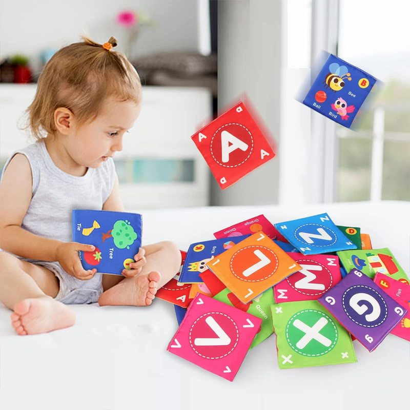 BusyBaby - Baby Cloth Book Soft Flashcards Set