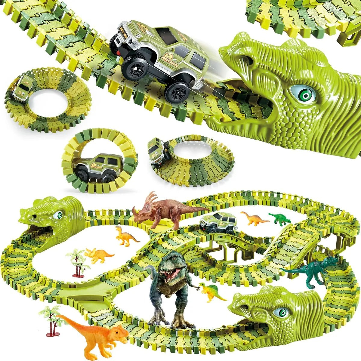 DinoRace - Jurassic Dinosaur Race Track Play Set