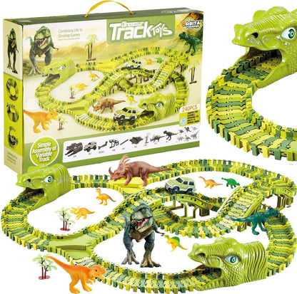 DinoRace - Jurassic Dinosaur Race Track Play Set