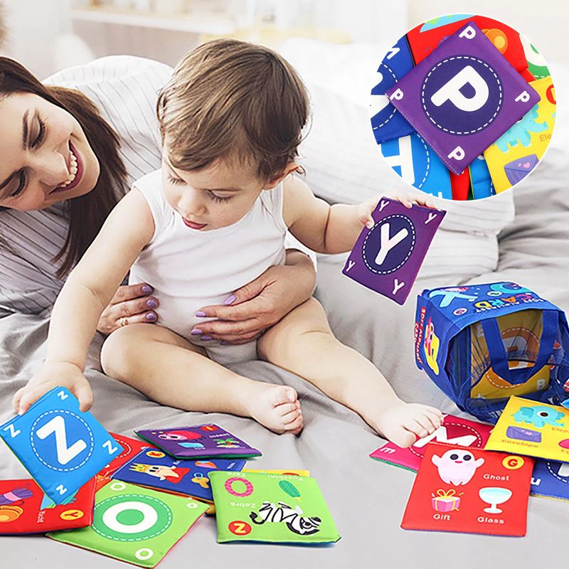 BusyBaby - Baby Cloth Book Soft Flashcards Set