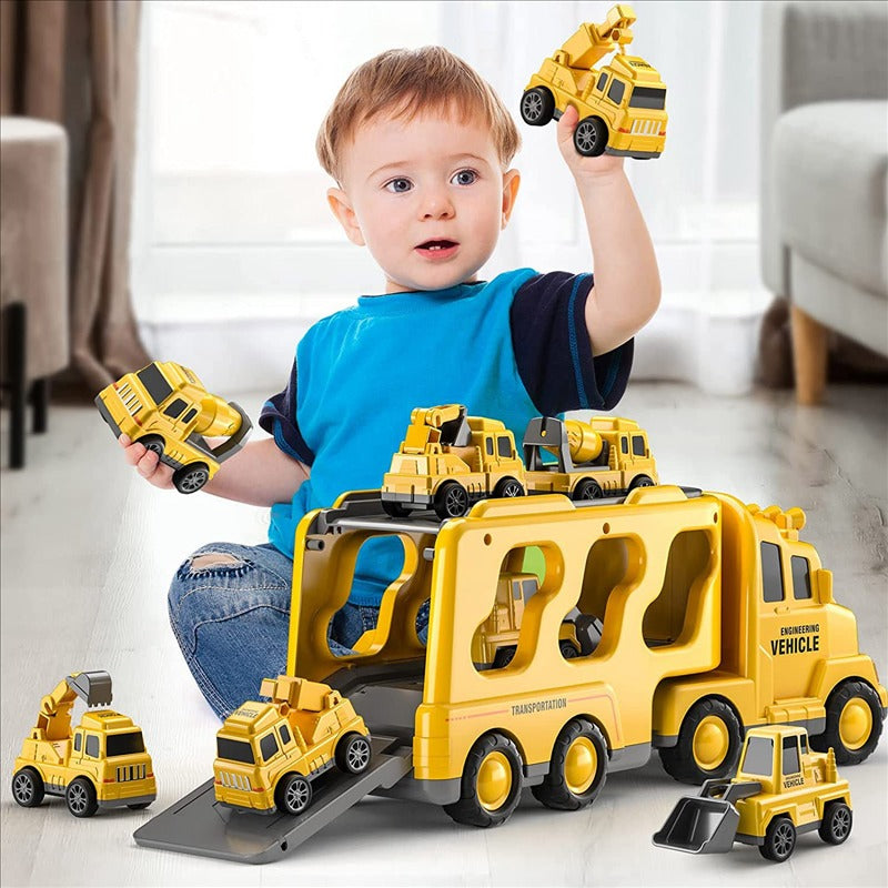 5in1TruckSet - Build Your Own Adventure with the Complete Construction Vehicle Set!