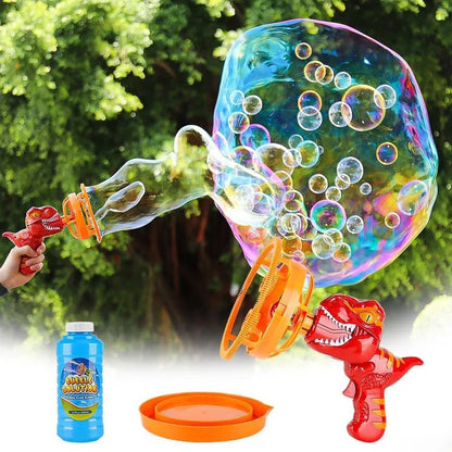 DinoBubble - Dinosaur Bubble Gun Machine Toy