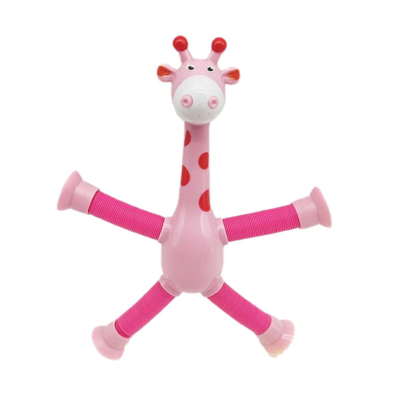 StretchyGiraffes - 4PCS Telescopic Suction Cup Giraffe Toy