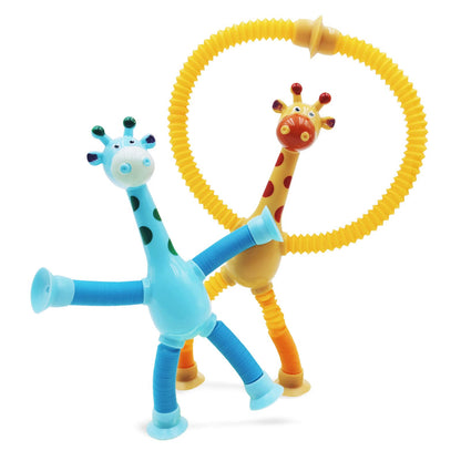 StretchyGiraffes - 4PCS Telescopic Suction Cup Giraffe Toy