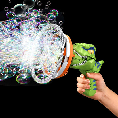 DinoBubble - Dinosaur Bubble Gun Machine Toy