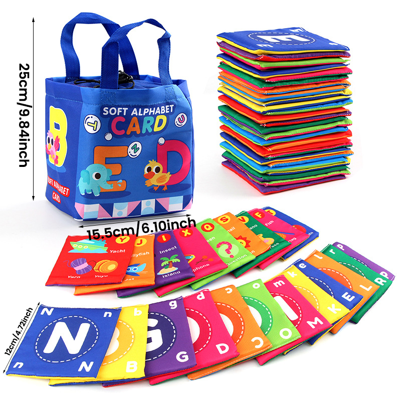 BusyBaby - Baby Cloth Book Soft Flashcards Set