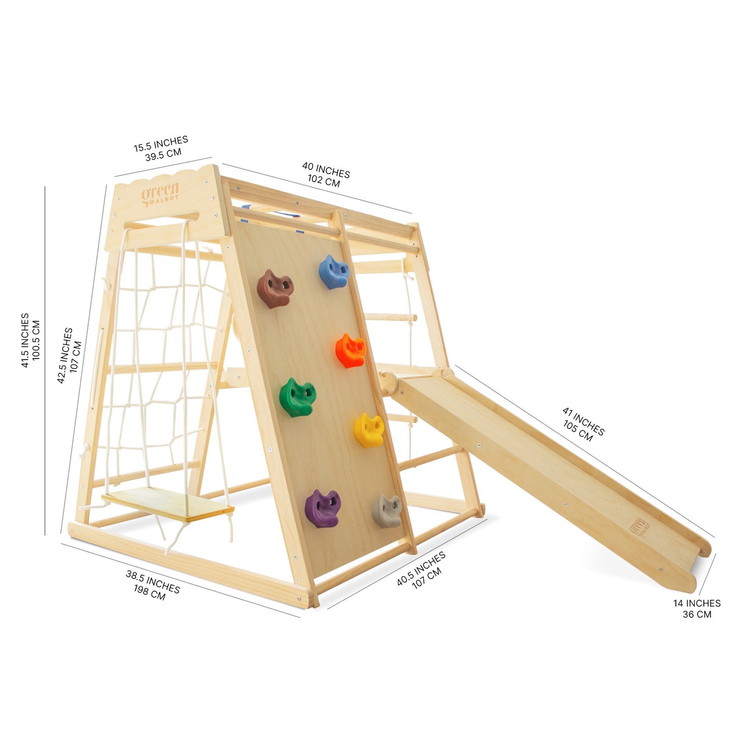 JungleJoy - Wooden Jungle Gym Kids